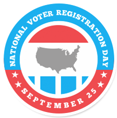 Click here to visit th eNational Voter Registration Day Website!