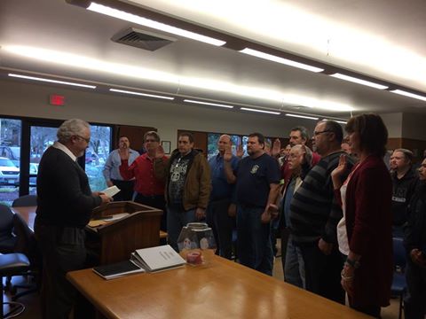 W 24 Swearing in of Officers