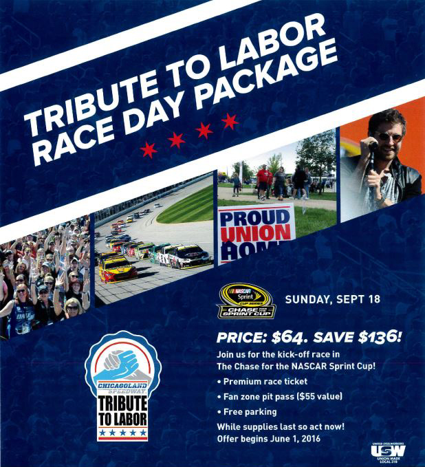 2016 NASCAR Tribute to Labor