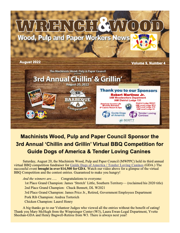 Wrench and Wood – August 2022