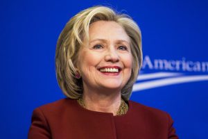 Former U.S. Secretary of State Hillary Clinton  takes part in a Center for American Progress roundtable discussion on "Expanding Opportunities in America's Urban Areas" in Washington.