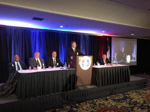 IAM International President Bob Martinez address the delegates at the District 141 Convention.