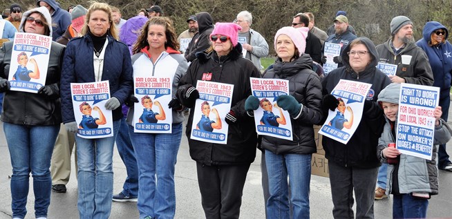 Ohio Machinists Rally to Stop Right to Work