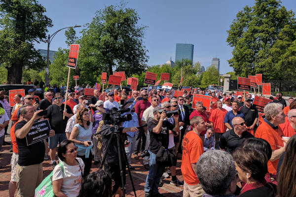 Boston Mechanics Rally to Save Public Transit