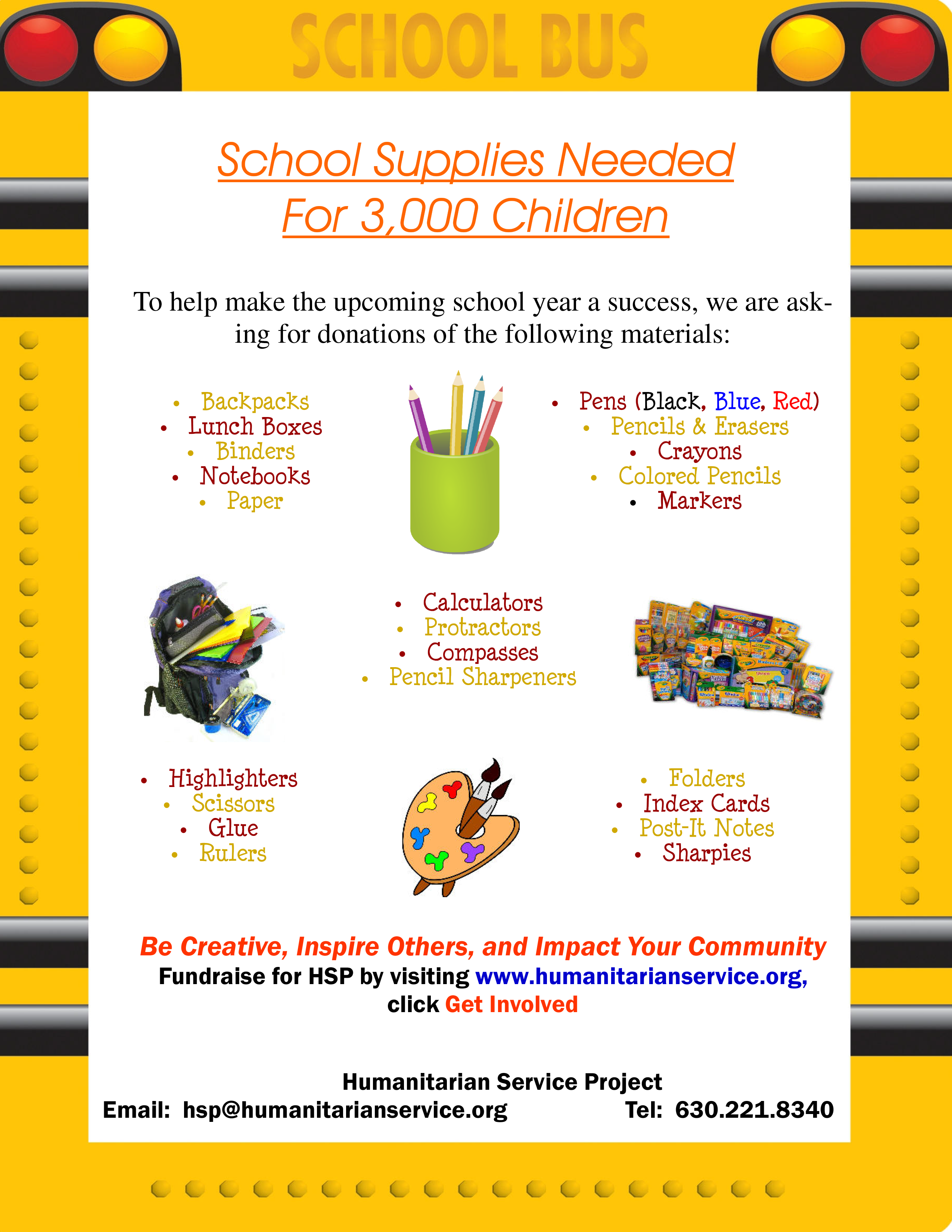 Donate to a School Supplies Drive that Benefits Local Kids