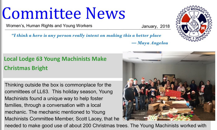 Committee News, Jan. 2018