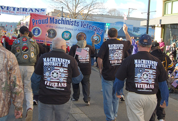 Machinists Honor Military on Veterans Day