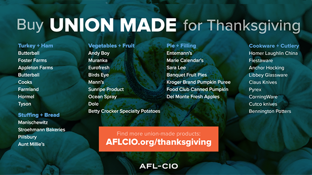 Make It a Union Made Thanksgiving