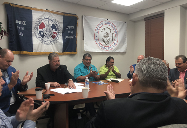 Carpenters in Puerto Rico Join IAM, Look Forward to Strong Partnership