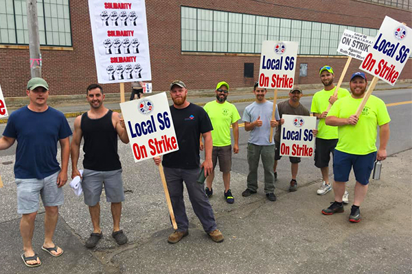 Support Grows as IAM Local S6 Strikes for Fair Contract at Bath Iron Works