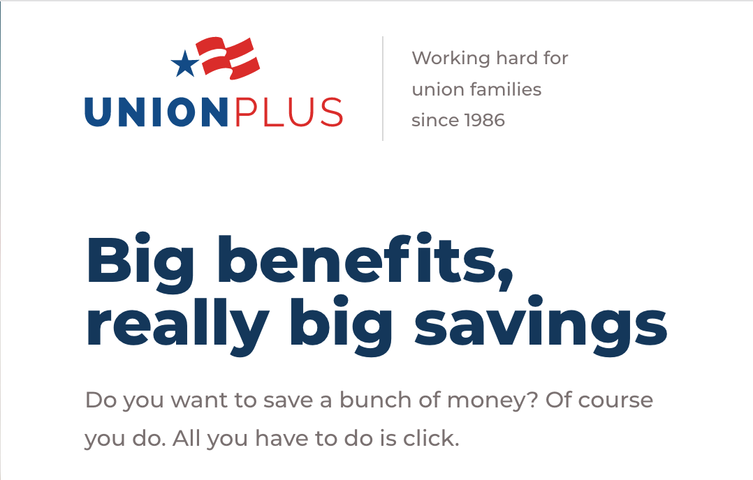 Union Plus Programs for TCU Members