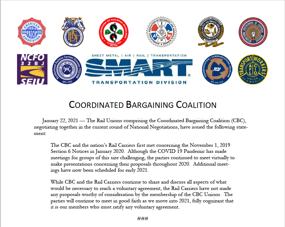 National Negotiations – Update from the Coordinated Bargaining Coalition