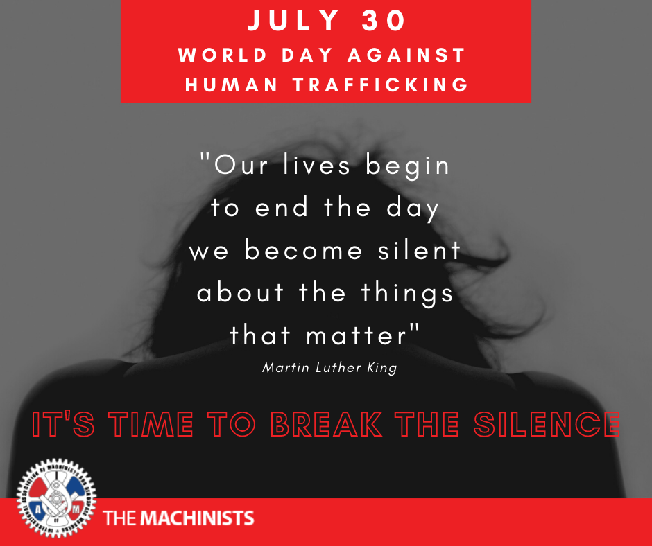 July 30th Is World Day Against Trafficking In Persons Iamaw