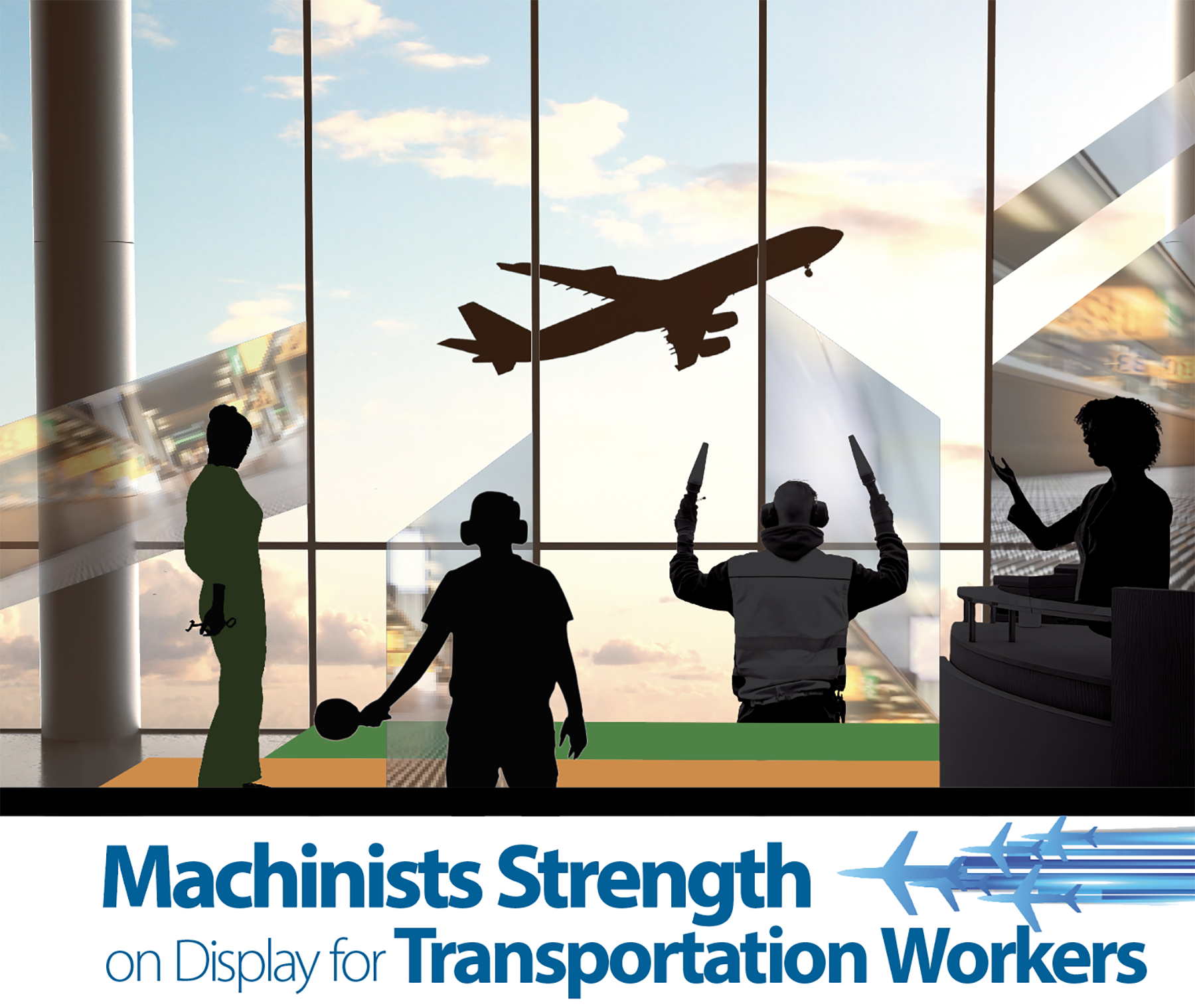 Machinists Strength on Display for Transportation Workers