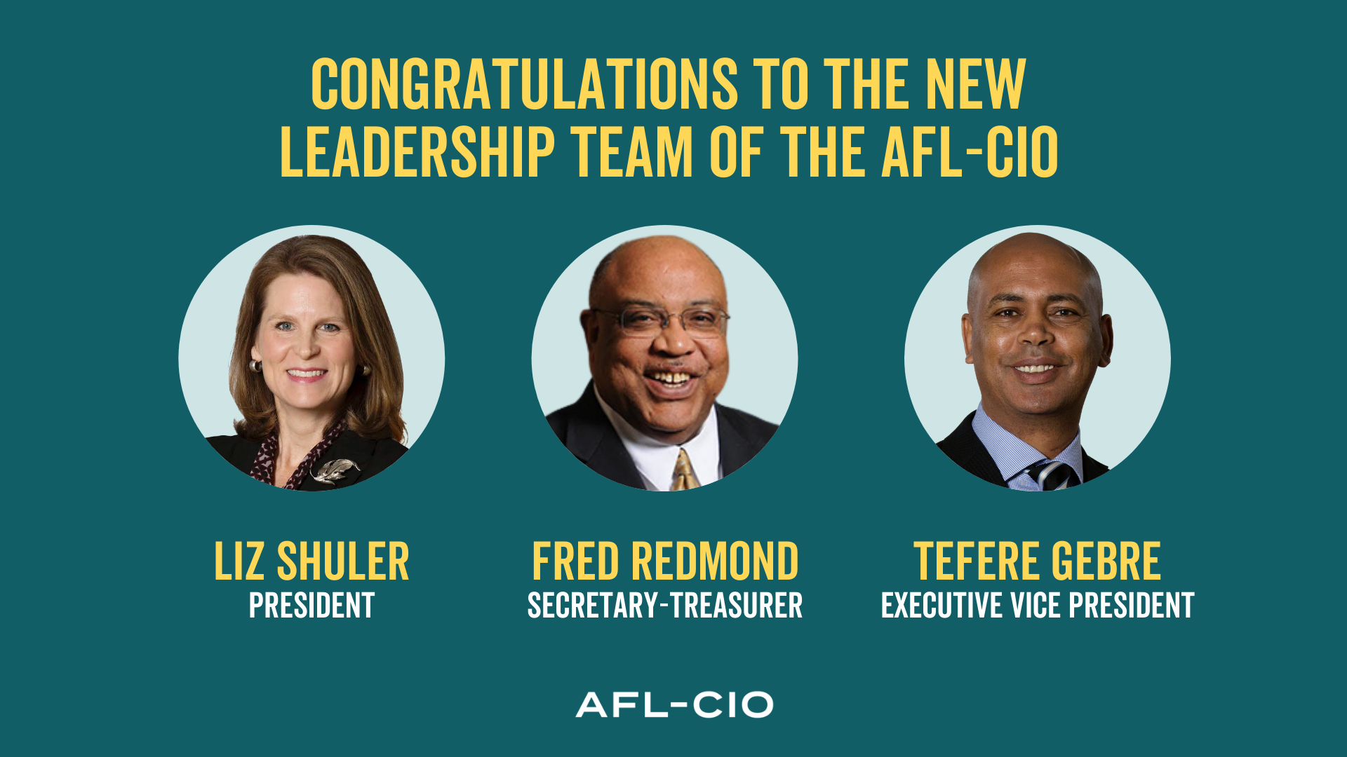 Shuler Elected AFL-CIO President