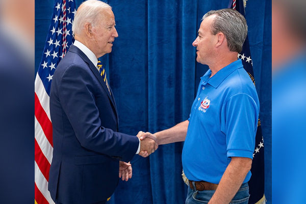 Pennsylvania Local 1717 President Meets President Biden at Buy American Speech