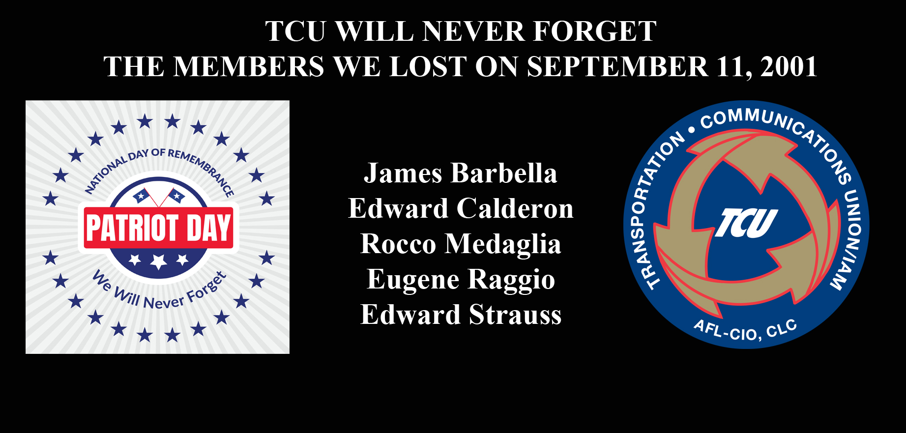 9-11 TCU Will Never Forget - IAM Union