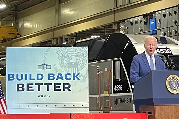 New Jersey State Council President Represents Machinists Union at President Biden’s Build Back Better Event