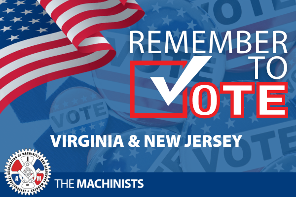Reminder: Get Out the Pro-Labor Vote Today in Virginia and New Jersey