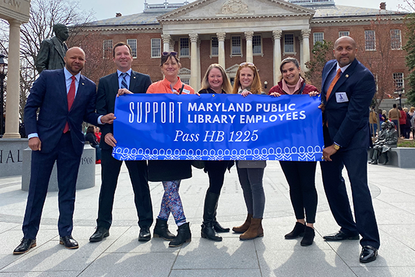 Maryland Public Library Employees Lobby at State Capitol for Statewide Freedom to Collectively Bargain