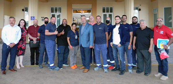 Machinists Union Leadership Visits Lufthansa Technik Workers in Puerto Rico as Union Vote Tally Nears