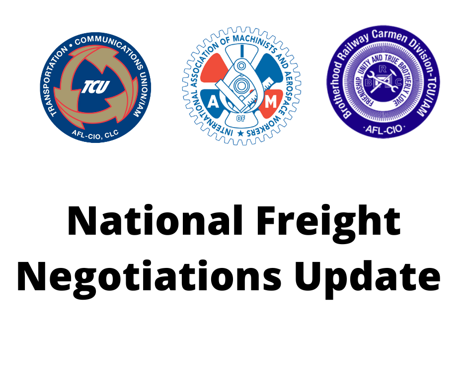 National Mediation Board Releases IAM, TCU/IAM, BRC and All Rail Unions From Stalled Negotiations with Rail Carriers