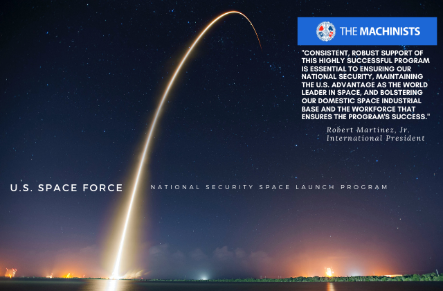 IAM Champions Support on Capitol Hill for the National Security Space Launch Program