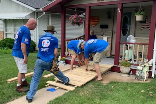 Missouri District 9 Builds Wheelchair Ramps in ‘HELPS’ Community Service Event