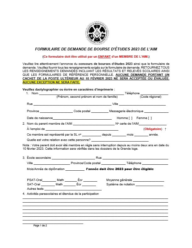 2023 CHILD VT APP FRENCH