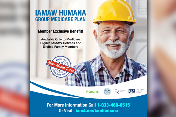 Prescription Drug Coverage and More Available to Medicare-Eligible IAM Retirees Through IAM-Humana Group Plan