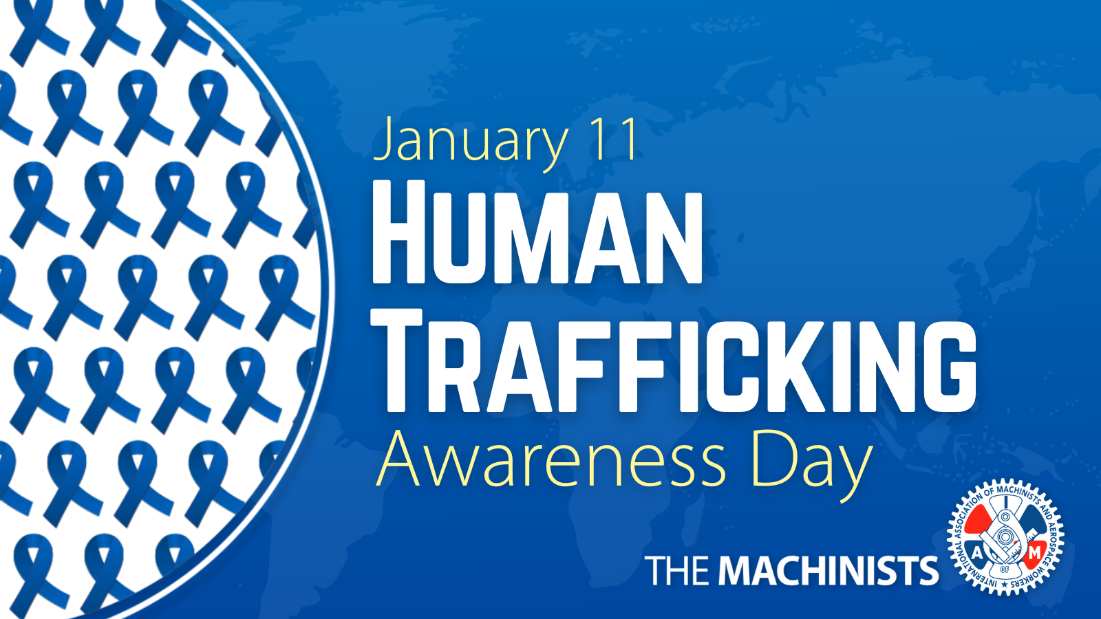 Wear Blue on Wednesday, January 11th for National Human Trafficking Awareness