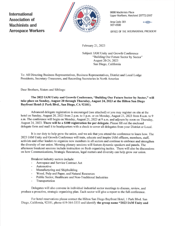 Unity and Growth Conference