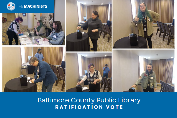 Baltimore County Public Library Workers Ratify Second IAM Contract