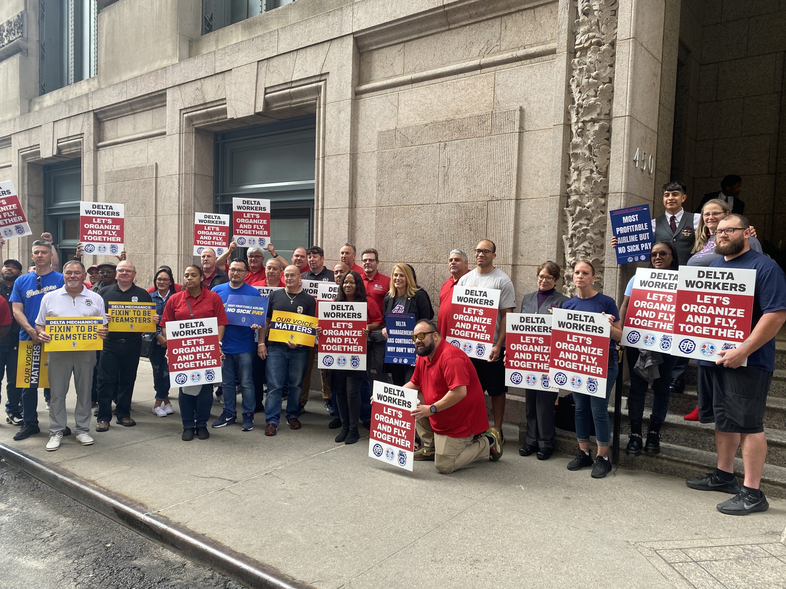 Delta Workers Call for Free and Fair Union Elections at Shareholder Meeting