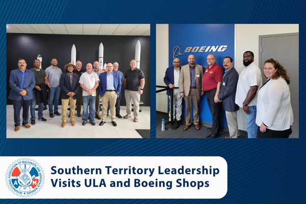 IAM Southern Territory, District 75 Leadership Visits Alabama Aircraft and Missile Defense Systems Membership