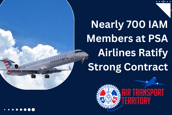 Nearly 700 IAM Members at PSA Airlines Ratify Strong Contract