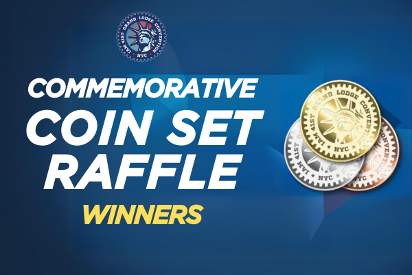 Meet the Grand Lodge Convention Commemorative Coin Set Raffle Winners!