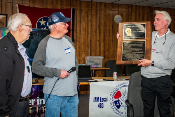 ‘Do What You Can, When You Can’: Retired IAM Organizing Leader Honored by Tennessee Local 480