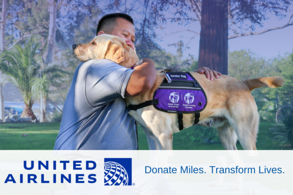 Donate Your United Airlines Miles to Help Guide Dogs of America