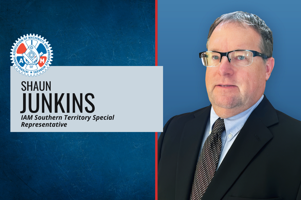 Shaun Junkins Appointed IAM Southern Territory Special Representative