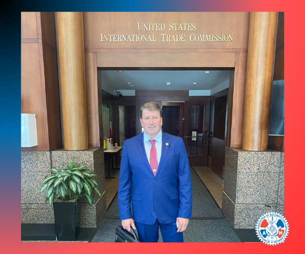 IAM Eastern Territory GVP David Sullivan Sheds Light on China’s Unfair Trade Practices in Shipbuilding Industry