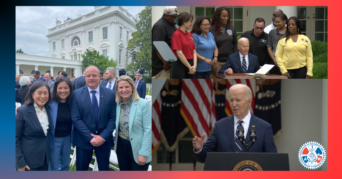 IAM International President Brian Bryant Joins President Biden to Announce Increased U.S. Tariffs on Chinese Goods in Bold Move to Protect U.S. Jobs