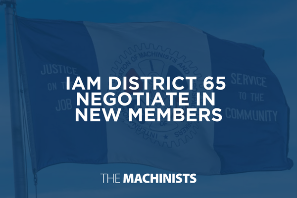 District 65 Contract Negotiations Bring New Members to IAM