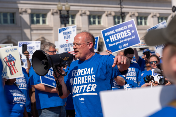 Federal Workers Celebrated at Huge IAM Union Rally Featuring Senator Chris Van Hollen and Representatives Hoyer, Raskin, Kamlager-Dove and Ivey