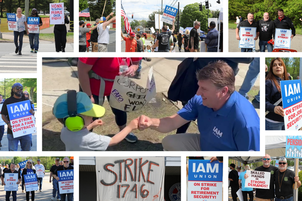 GVP Sullivan Visits Pratt & Whitney Picket Line as Support Pours in for Striking IAM District 26 Members