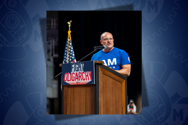 IAM International President Brian Bryant Joins Bernie Sanders Rally with Fiery Call to Fight Oligarchy