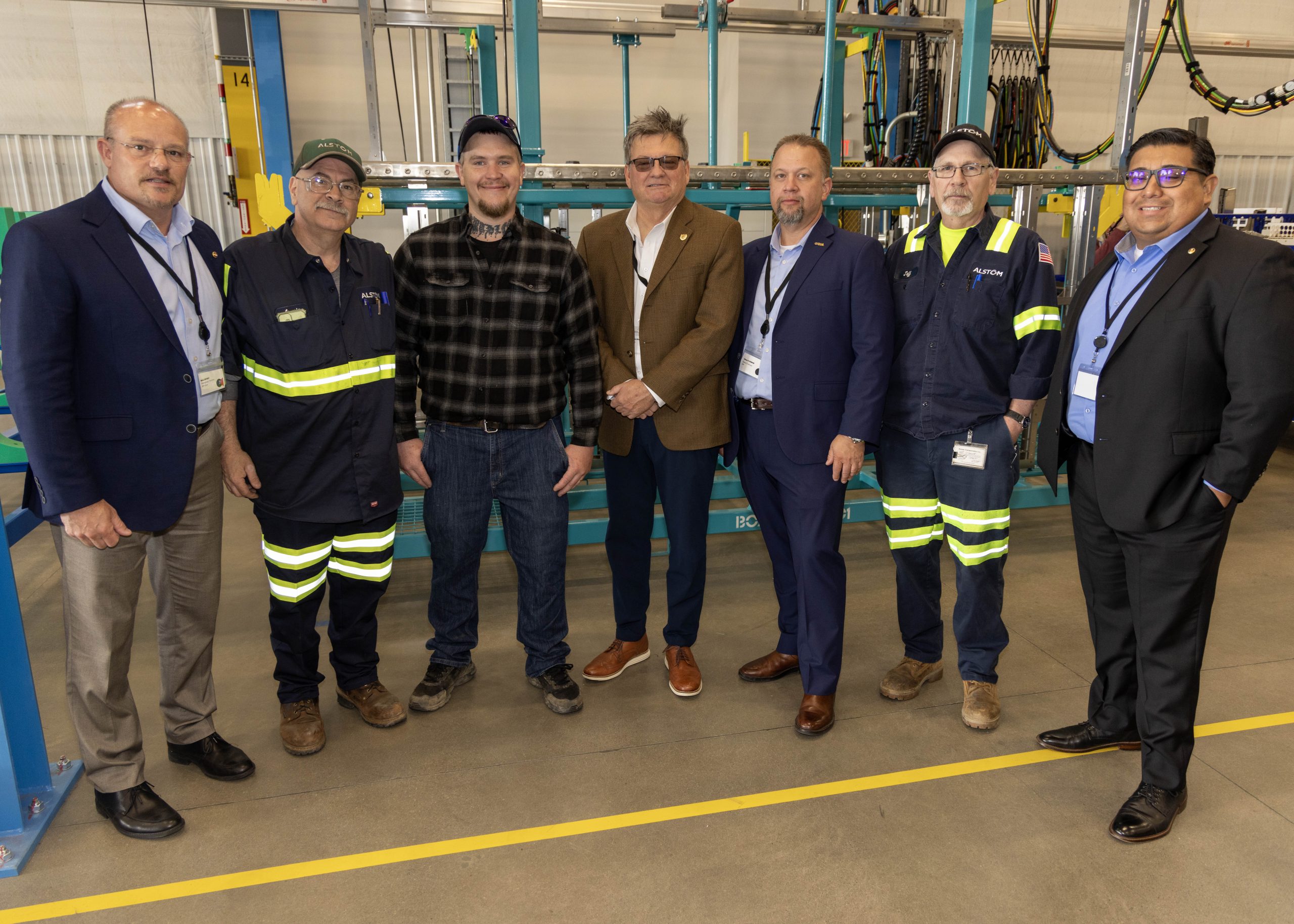 IP Bryant, GVP Bennett Join IAM Local 2471 Members for Grand Opening of New Alstom Rail Manufacturing Facility