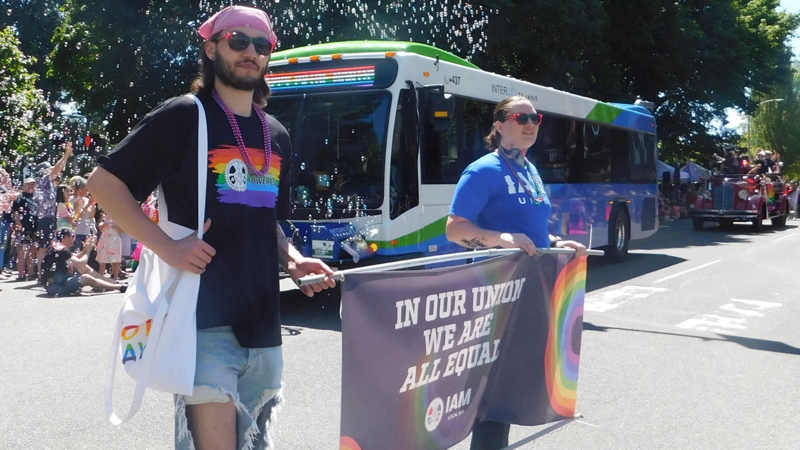 IAM Local 695 Members Celebrate Solidarity and Inclusion at Olympia Pride Parade
