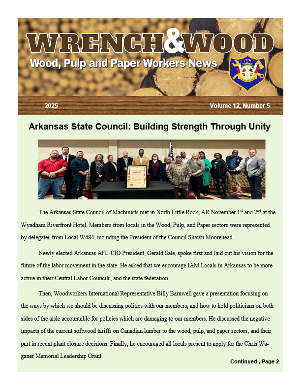 November 2025 Wrench and Wood Newsletter