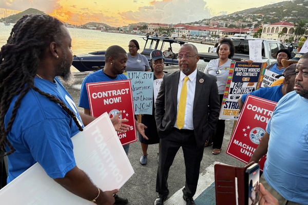 IAM Union’s Public Action Demands Justice for U.S. Virgin Islands Essential Workers